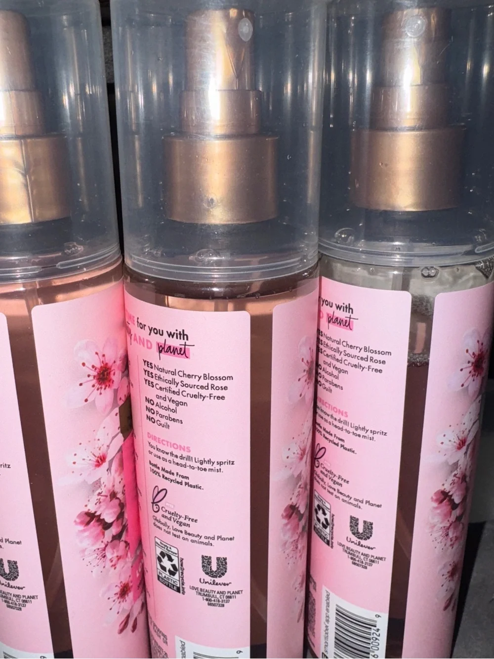 Beloved cherry blossom & tea rose body mist